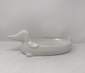 Wholesale - 11.7X7.7X4" DACHSHUND BOWL, UPC: 746194801534
